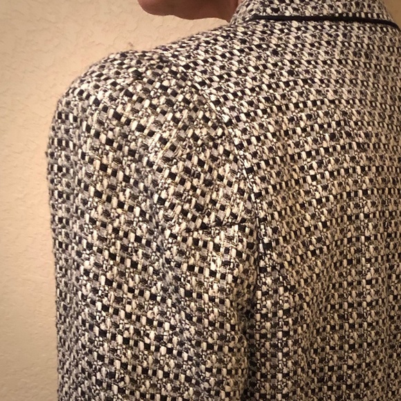 Ellie Tahari Metalic Gold & Black Jacket Blazer - Picture 6 of 8